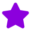 a4cb9e7cc28d480fe1724b2dfc231b84380136dd Purple star shape with five rounded points on white background.